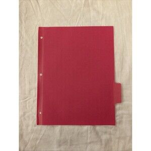 Unbranded 11”x8.5” Paper Pink Binder Divider | 1 Count